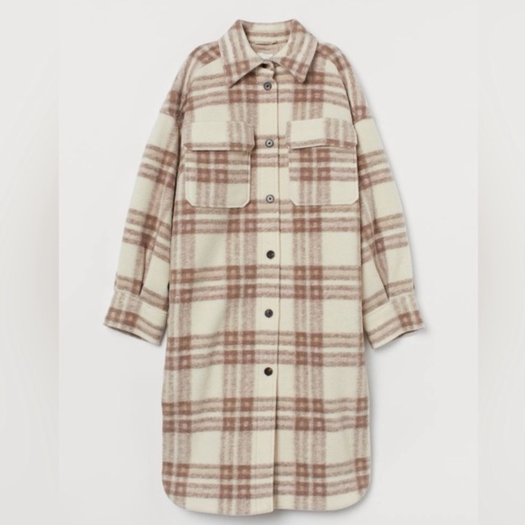 Plaid coat (fits like a size 6) - Picture 1 of 9